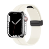 Silicon Magnetic Strap Sport For Apple AppleWatch Watch White Color