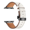 Classic Leather Strap white color Real Leather For Apple AppleWatch Watch