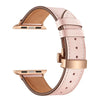 Classic Leather Strap pink color Real Leather For Apple AppleWatch Watch