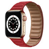 Magnetic Real Leather Strap For Apple AppleWatch Watch Red Color