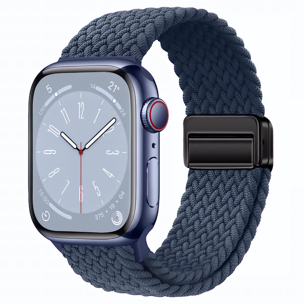 Magnetic Nylon Strap One Color Blue For Apple AppleWatch Watch