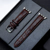 Premium Real Leather Pin Buckle Strap Brown Color For Apple AppleWatch Watch