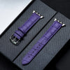 Premium Real Leather Pin Buckle Strap Purple Color For Apple AppleWatch Watch