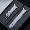 Premium Real Leather Pin Buckle Strap White Color For Apple AppleWatch Watch