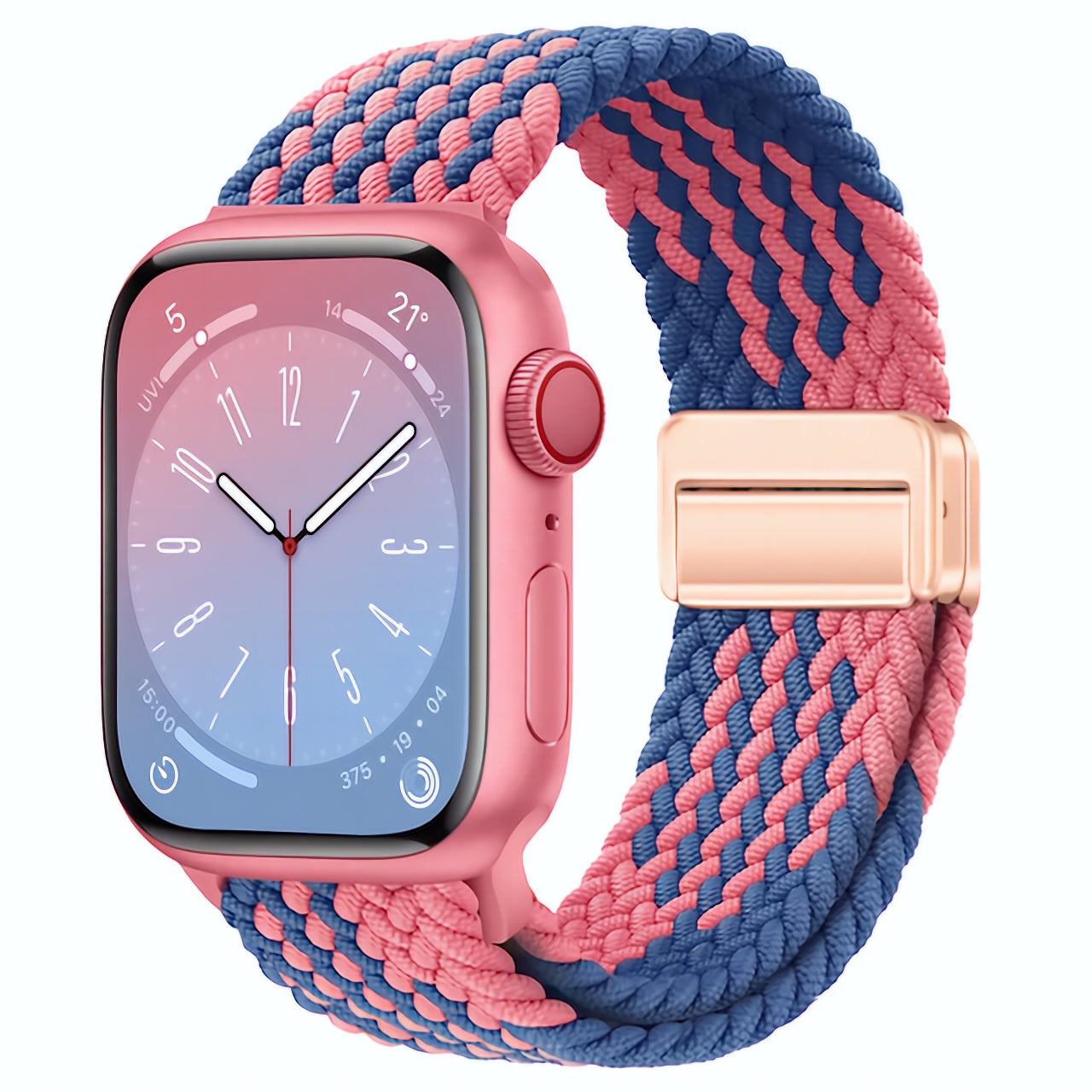 Magnetic Nylon Strap  Multiple Colors Pink And Blue For Apple AppleWatch Watch