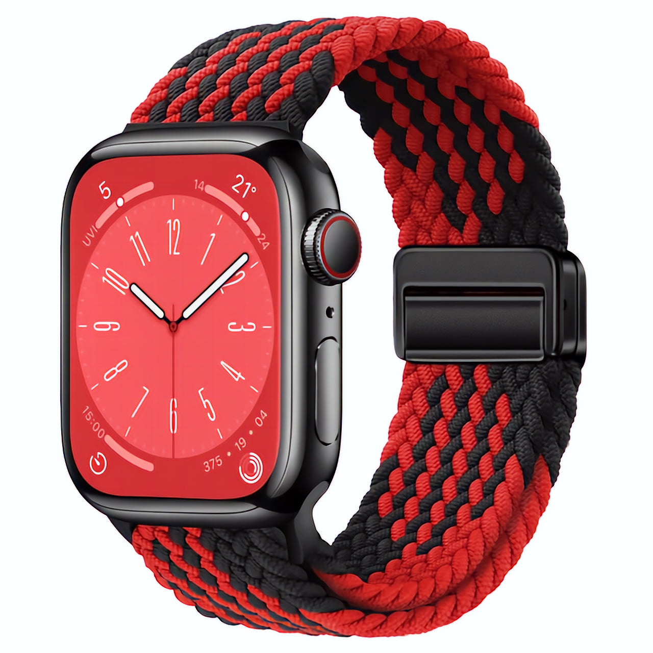 Magnetic Nylon Strap Multiple Colors Black And Red For Apple AppleWatch Watch