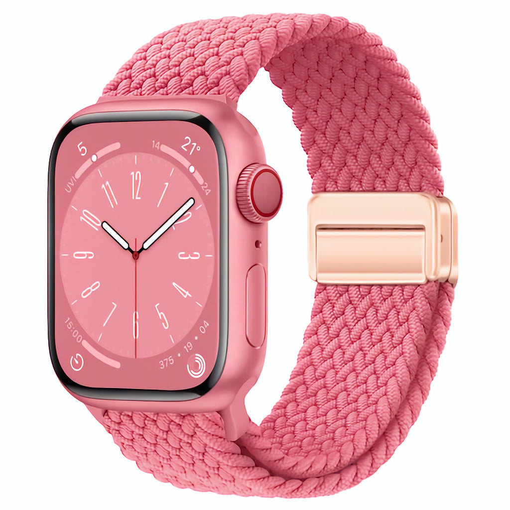 Magnetic Nylon Strap One Color Pink For Girls For Apple AppleWatch Watch